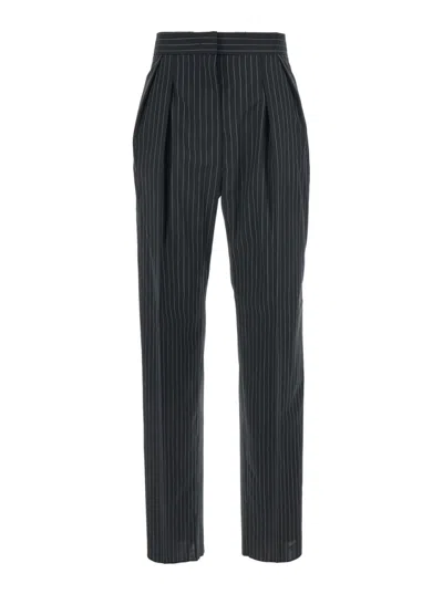 Max Mara Black Regular Flat Front Pants