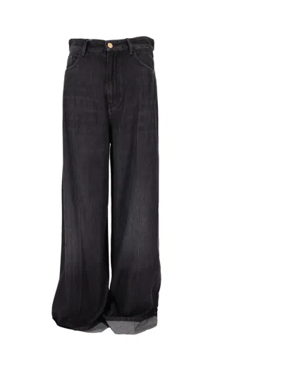 Max Mara Black Relaxed Flat Front Pants