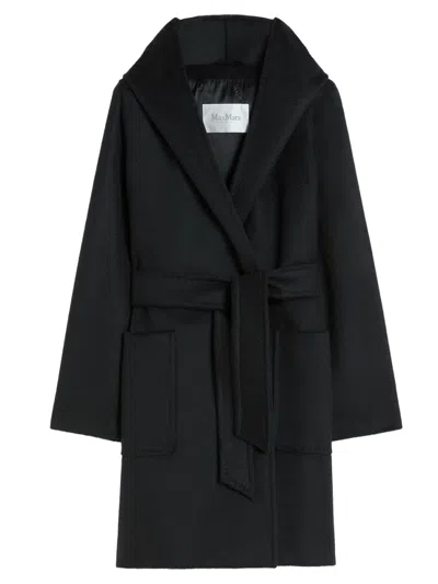 Max Mara Black Robe Long Coat