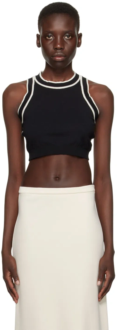 MAX MARA BLACK RUGGERO TANK TOP