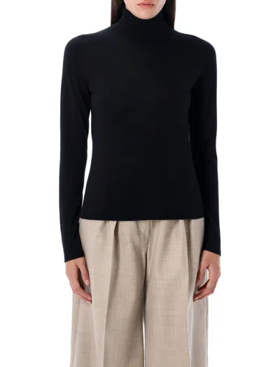 Max Mara Black Saluto Turtleneck Sweater