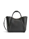 Max Mara Medium Leather Marine Bag In Black
