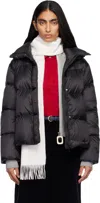 Max Mara Black Seica Down Jacket In Black