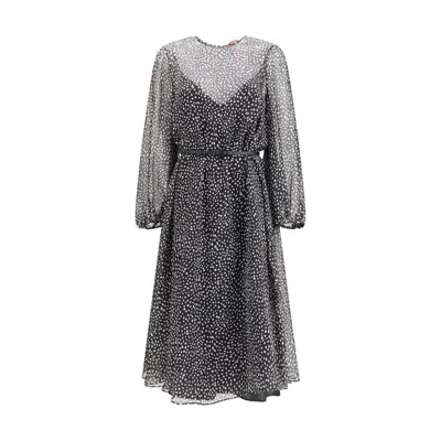 MAX MARA MAX MARA BLACK SILK CASUAL WOMEN'S DRESS