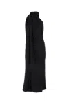 Max Mara 'moli' Silk Satin Midi Dress In Black