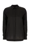 Max Mara Nola Silk Shirt Collared Neck In 003