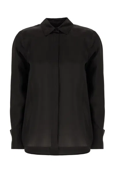 MAX MARA BLACK SILK NOLA SHIRT