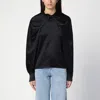 Max Mara Key Satin Blouse In Black