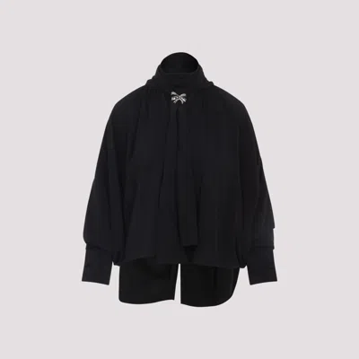 Max Mara Black Silk Top