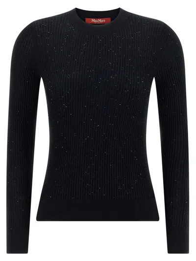 Max Mara Black Silk Women's Cardigan