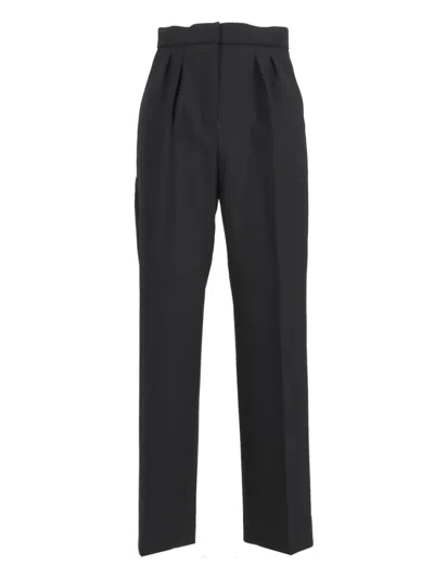 Max Mara Verbano Slim-fit Tailored Pants In Black