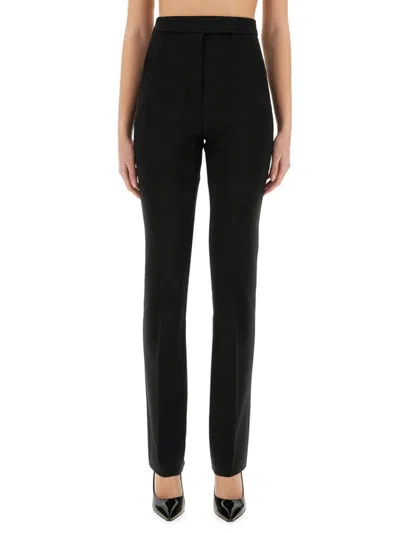 Max Mara Black Slim Flat Front Pant