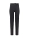 Max Mara Black Slim Flat Front Pants In Black