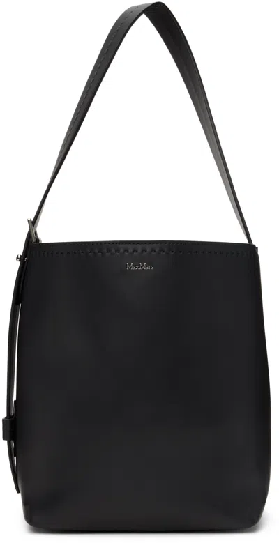 Max Mara Black Small Leather Archetipo Tote In 5 Black