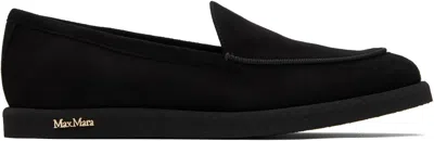Max Mara Black Soft Moc Loafers