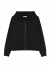 Max Mara Black Solid Hood Sweatshirt In Black
