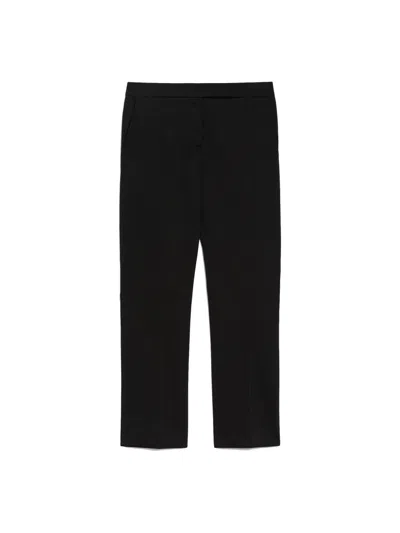 MAX MARA BLACK STRAIGHT LEG TROUSERS