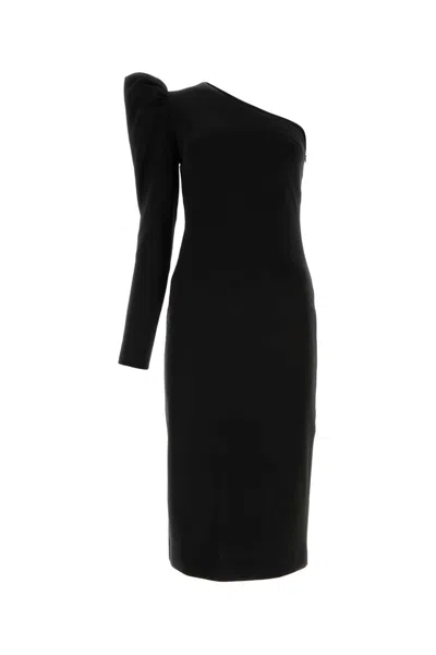 MAX MARA BLACK STRETCH VISCOSE BLEND FALDA DRESS