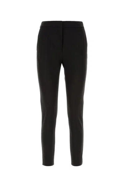 MAX MARA BLACK STRETCH VISCOSE BLEND PEGNO PANT