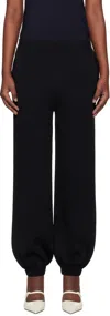 Max Mara Black Tirreno Lounge Pants In 006 Black