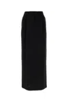 Max Mara Black Triacetate Blend Lemma Skirt In Nero