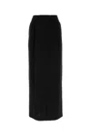 Max Mara Black Triacetate Blend Lemma Skirt In Nero