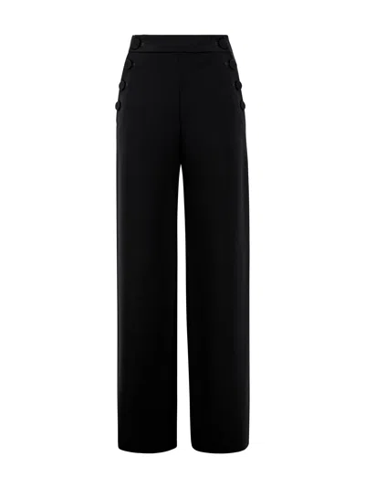 MAX MARA BLACK TRIACETATE BLEND RINA WIDE-LEG PANT