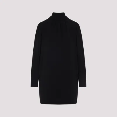 Max Mara Black Triacetate Embassy Mini Dress
