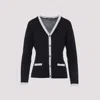 Max Mara Black V-neck Cardigan In Black