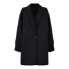 Max Mara Black Virgin Wool Jackets In Black