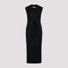 Max Mara Women Sleeveless Wool And Cashmere Coat In Black