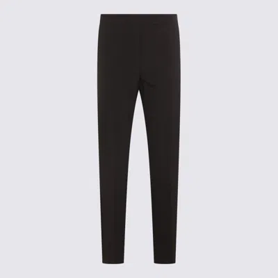 Max Mara Black Virgin Wool Rino Pants