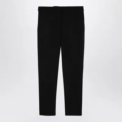 Max Mara Black Viscose Blend Trousers Women In Blue