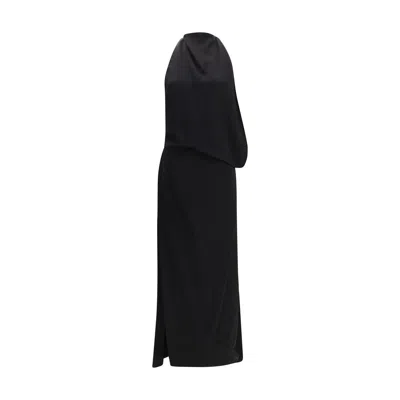 Max Mara Black Viscose Casual Women's Dress