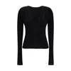 Max Mara Black Viscose Dress Shirt In Black
