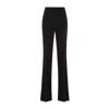 Max Mara Norcia Pleated Jersey Straight Pants In Black