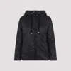 Max Mara Greenh Coated Canvas Rain Jacket In Black