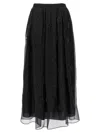 Max Mara All-over Embellished Long Skirt