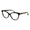 Max Mara Black Women Optical Frames In Multi