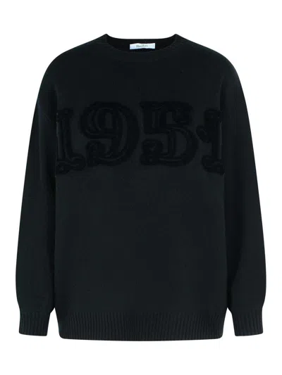 MAX MARA SUÉTER CUELLO REDONDO - NEGRO