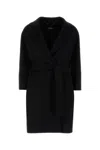 Max Mara Black Wool Arona Coat
