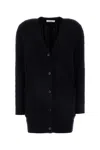 Max Mara Black Wool Blend Calotta Cardigan In Blu Marino