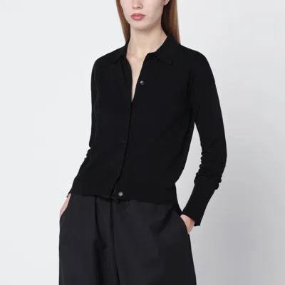 Max Mara Black Wool-blend Cardigan