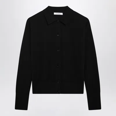 Max Mara Black Wool Blend Cardigan
