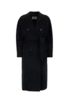 Max Mara Madame Double Breast Wool Blend Coat