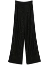 Max Mara Women Navigli Viscose Blend Trouser With Sequins In Black