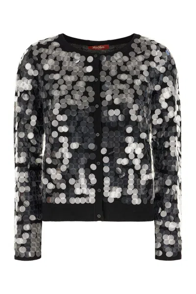 Max Mara Black Wool Cardigan