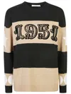 Max Mara Multicolor Dirce 1951-motif Striped Jumper In Black