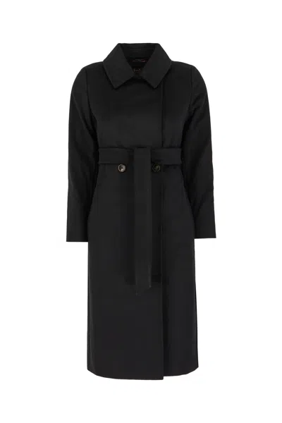 MAX MARA BLACK WOOL COAT