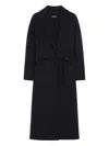 Max Mara Black Wool Coat In Black